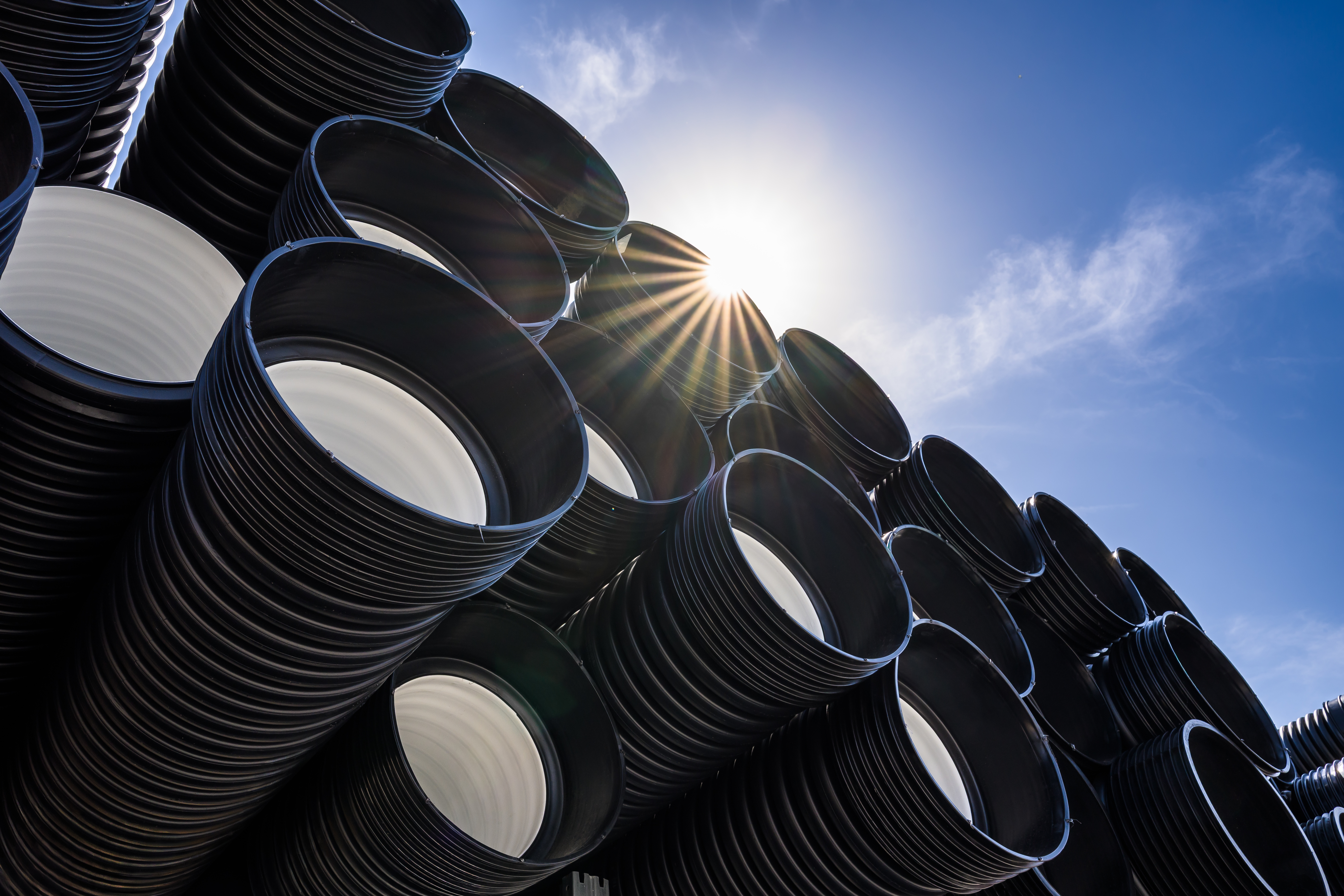 HDPE Гофрирани канализационни тръби SN10