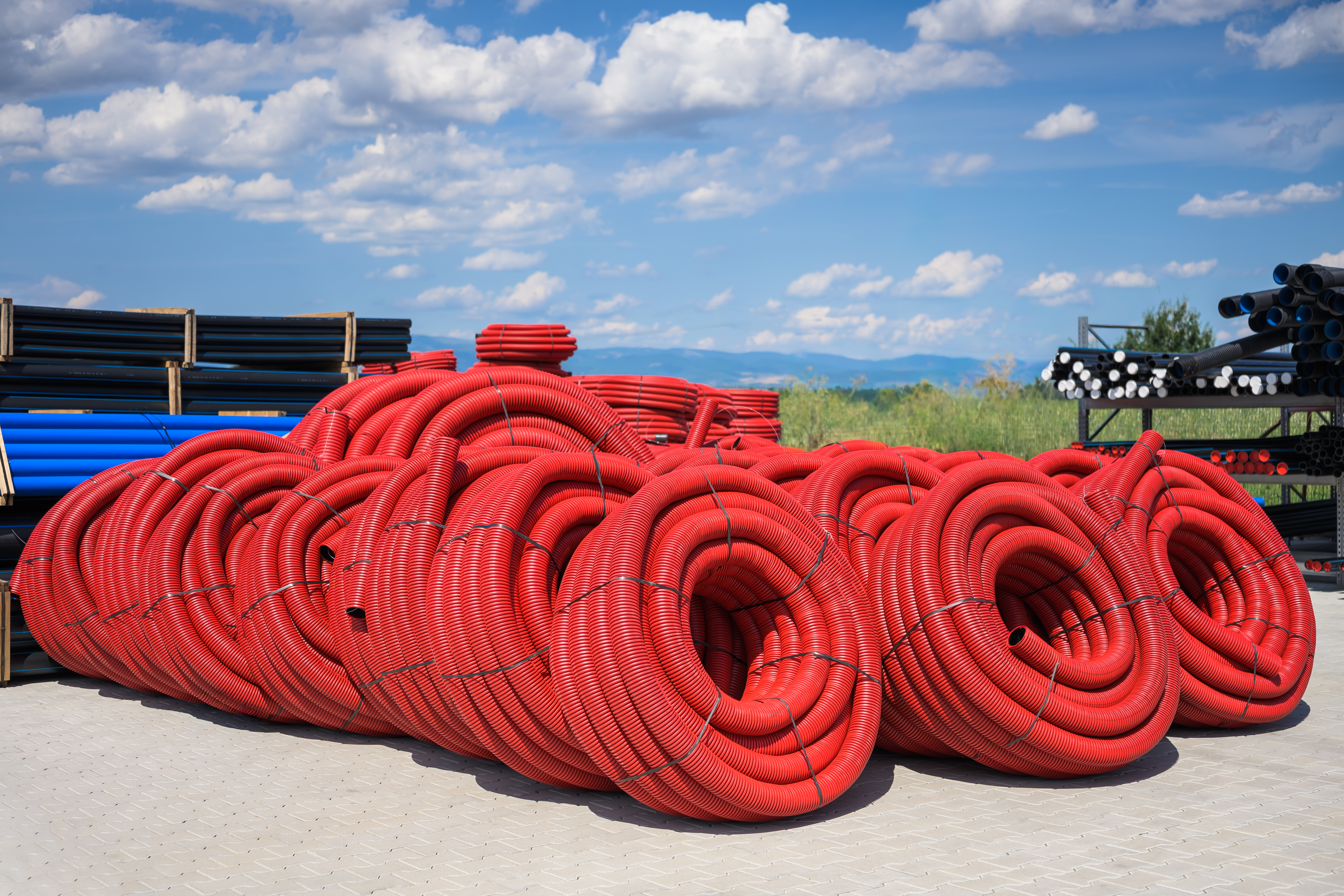 HDPE Гофрирани кабелозащитни тръби - 450 KN / 750 KN