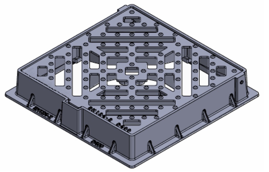 Чугунени Решетки,  472x472mm, Клас D400