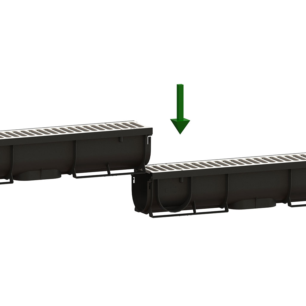 Линейни Отводнители PP, 1000x90x90, Клас А15